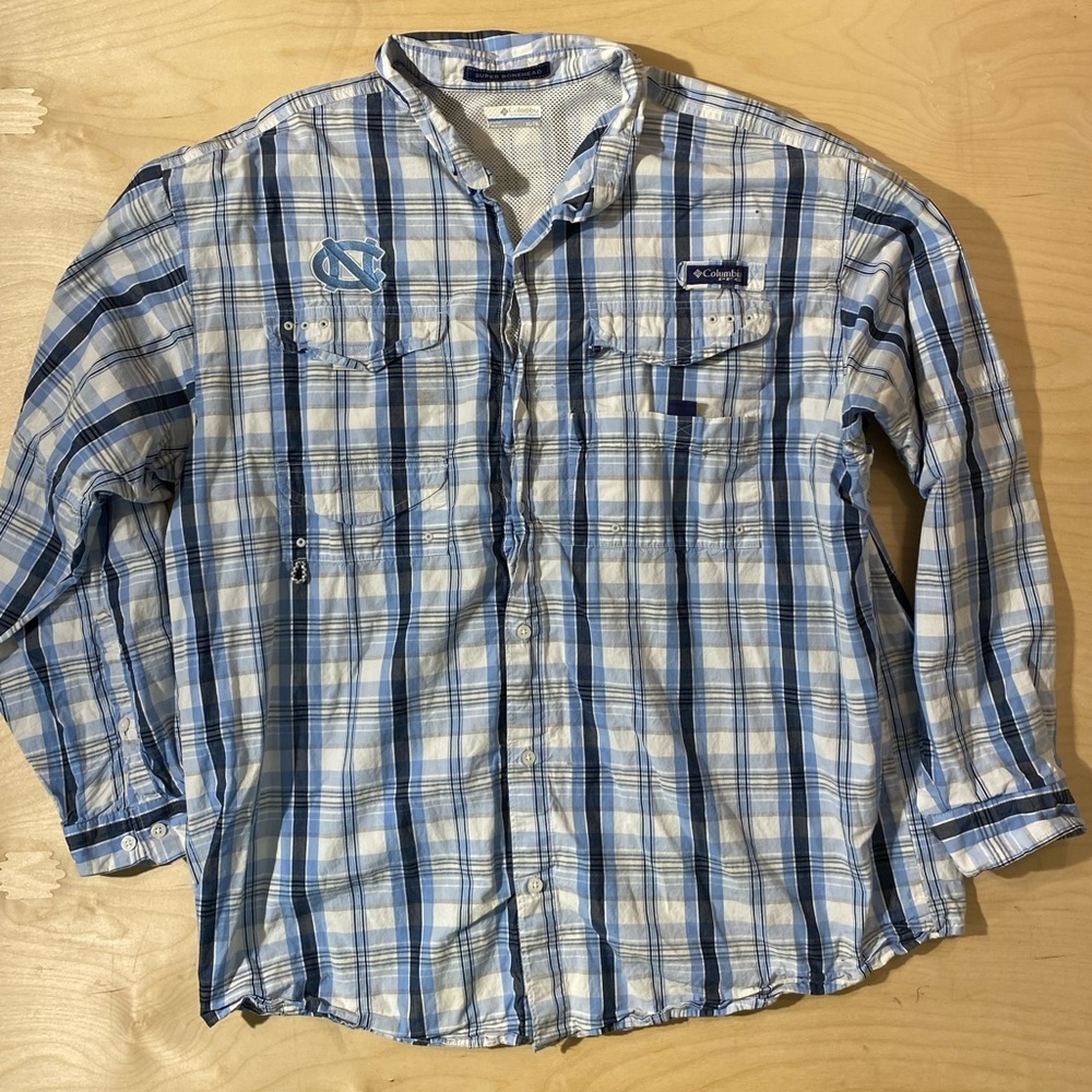 Columbia Super Bonehead Long Sleeve Button Front Shirt XL (HN)